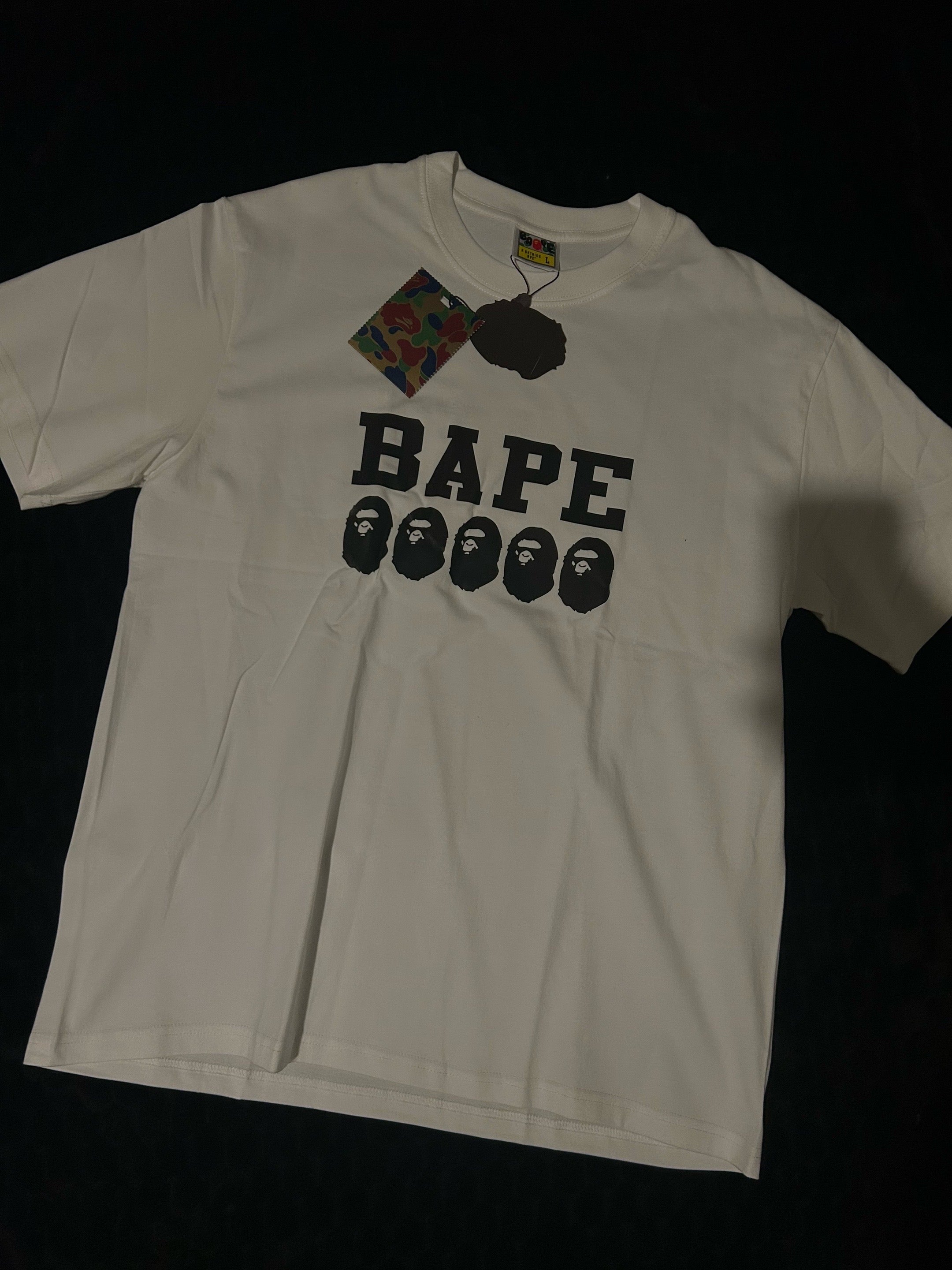 Black-white Bape Tee
